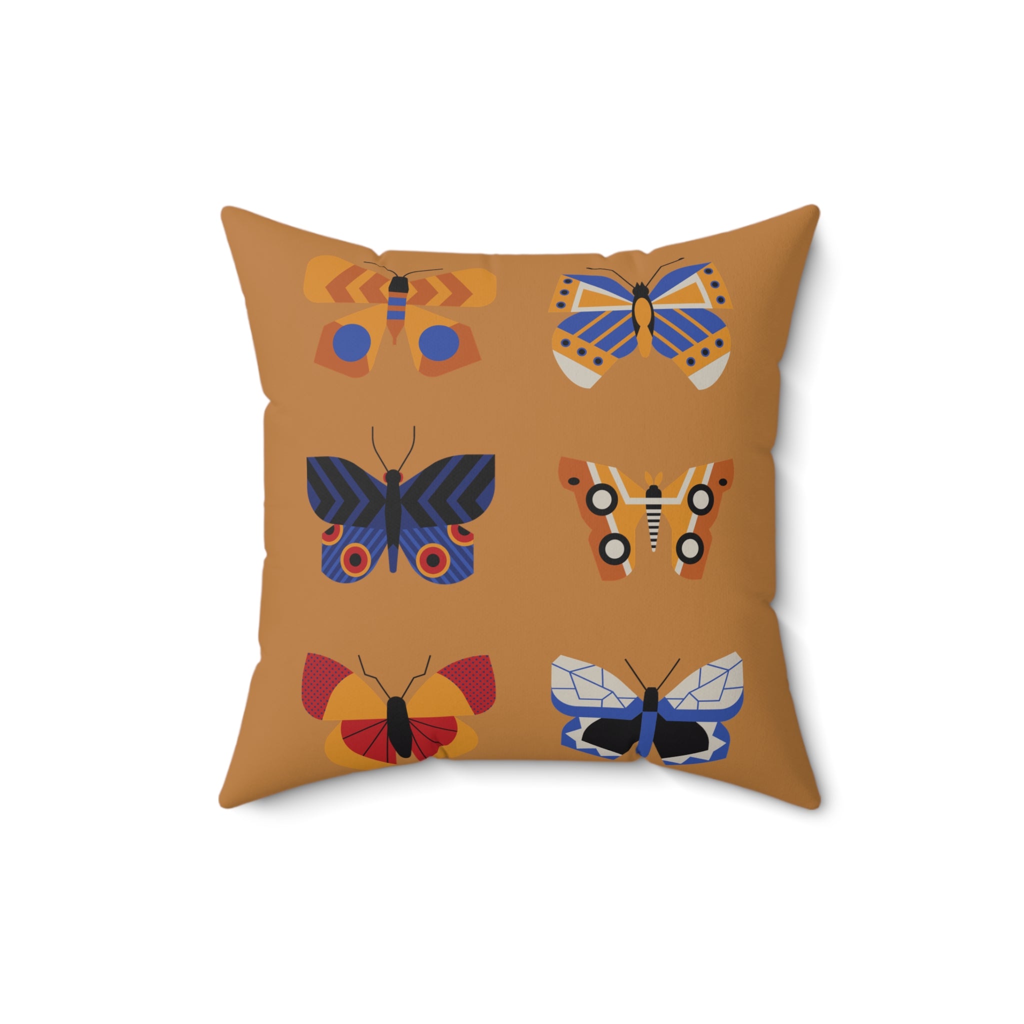 Set Yourself Free Butterfly Print Pillow - Decorative Square Cushion for Home Decor