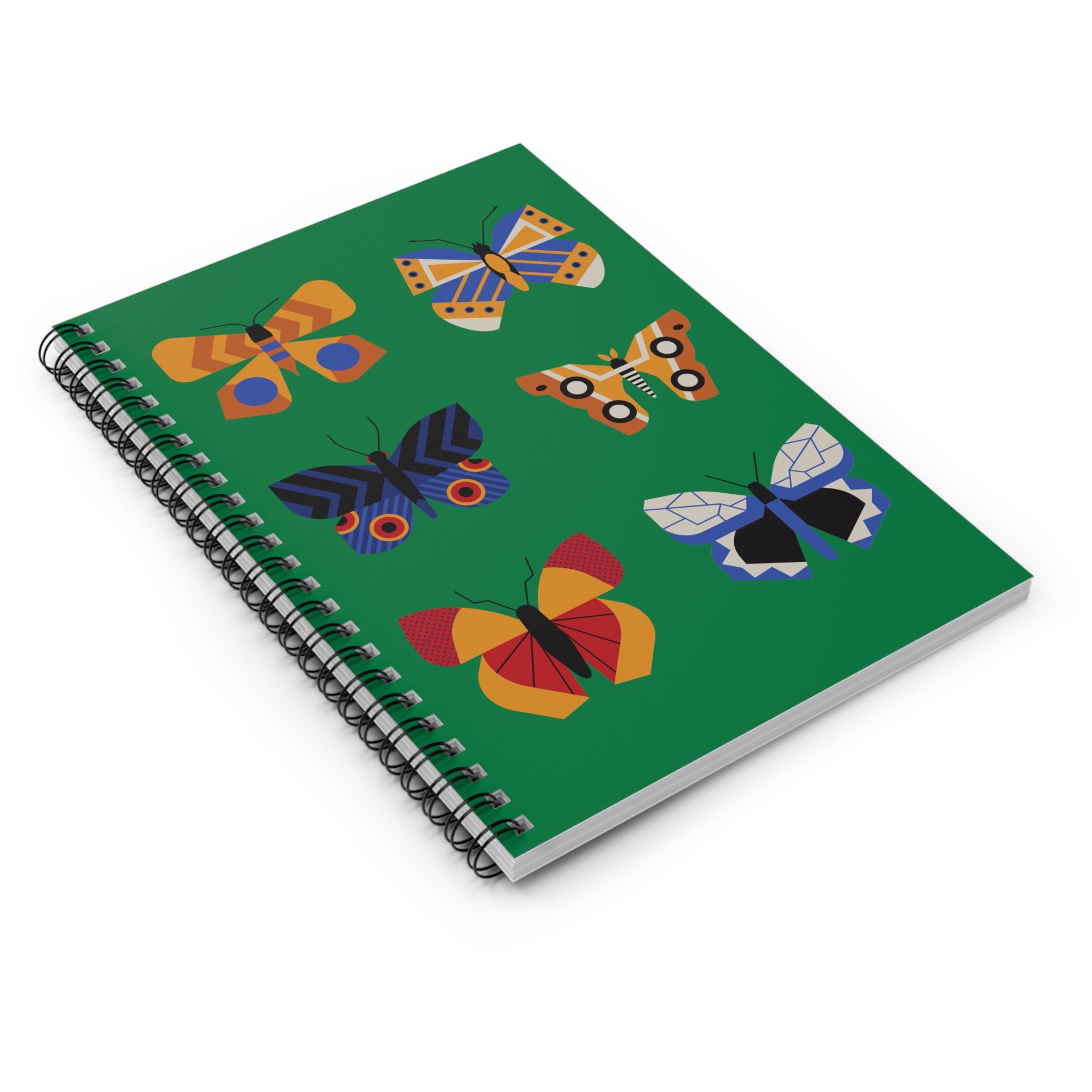 Colorful Butterfly Spiral Notebook