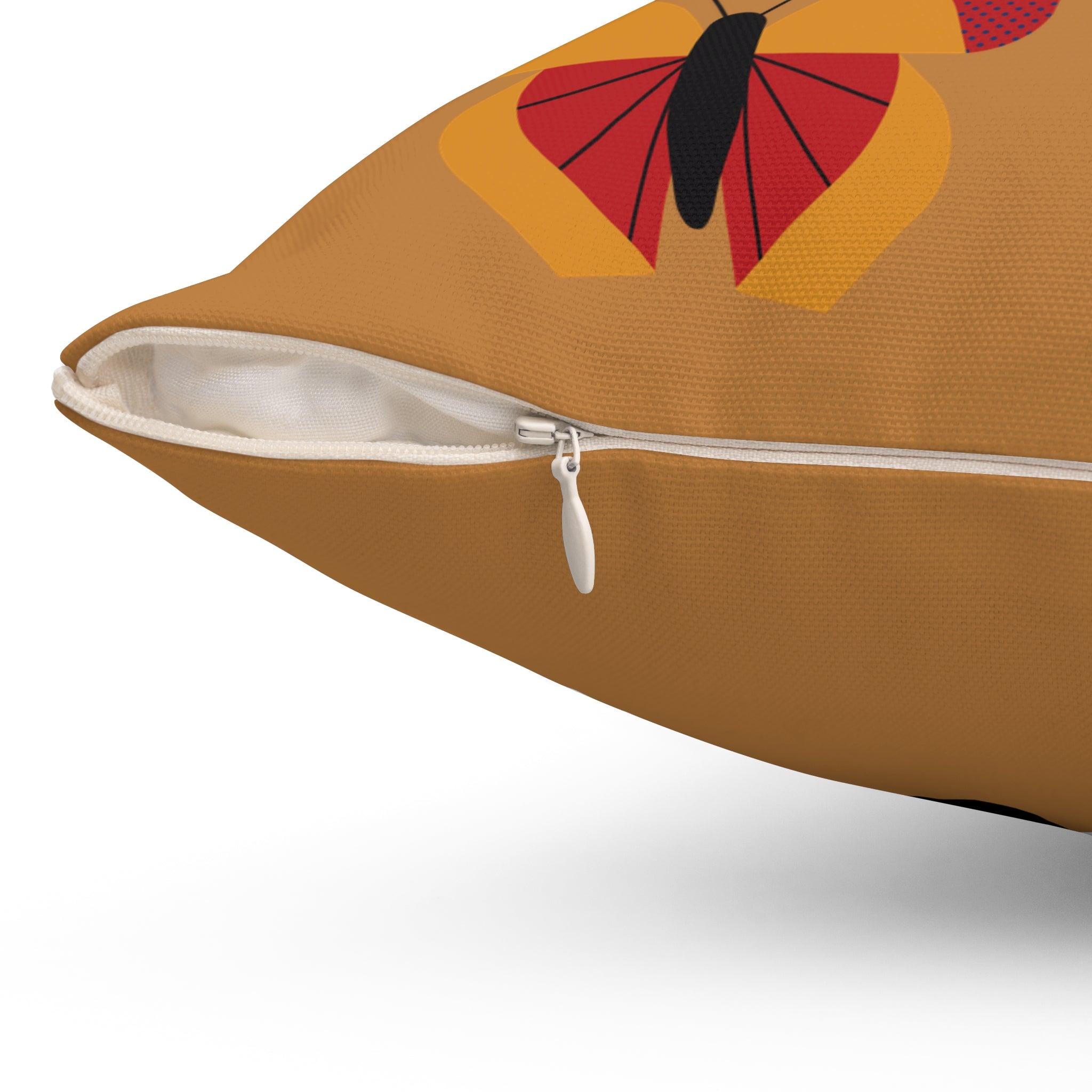 Set Yourself Free Butterfly Print Pillow - Decorative Square Cushion for Home Decor