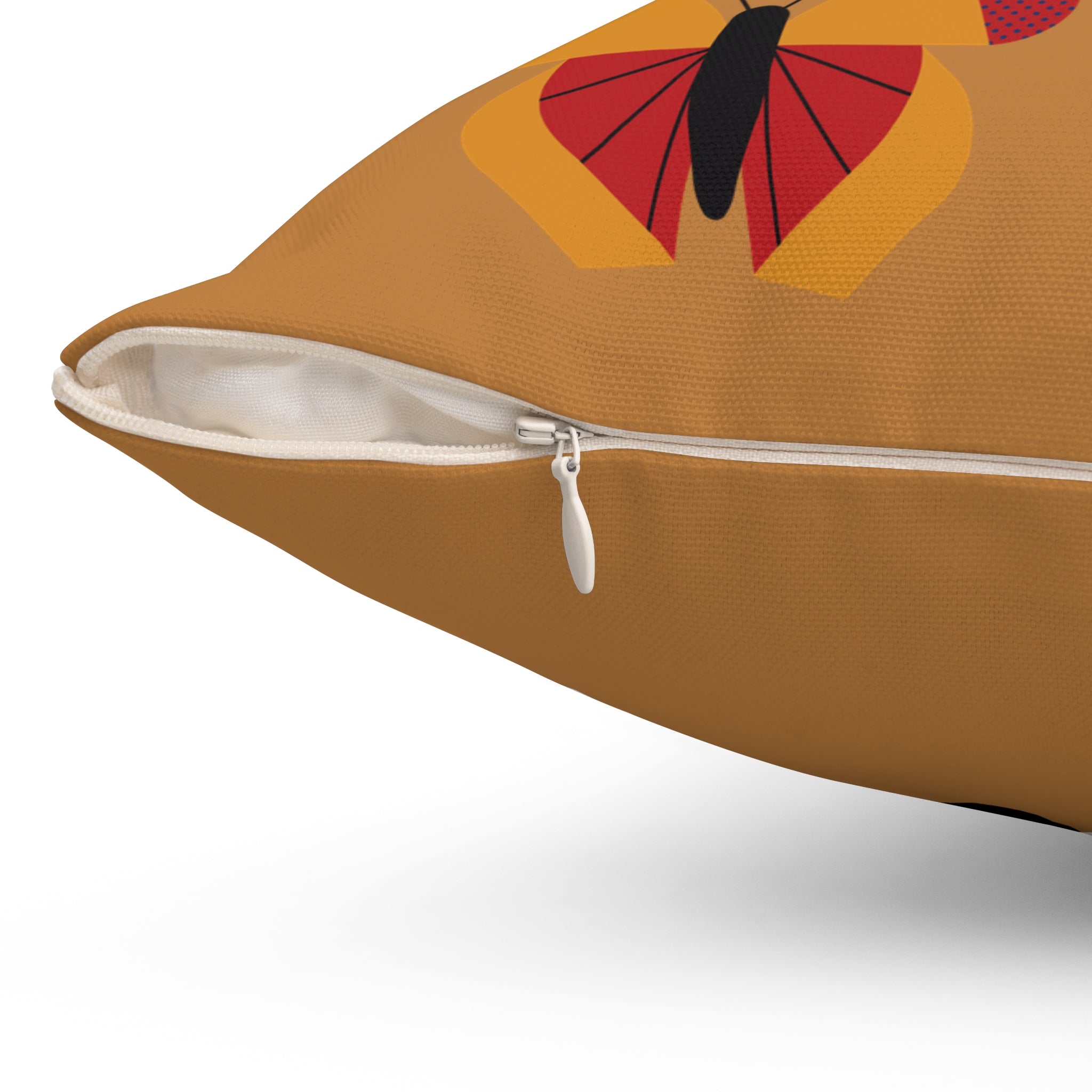 Set Yourself Free Butterfly Print Pillow - Decorative Square Cushion for Home Decor