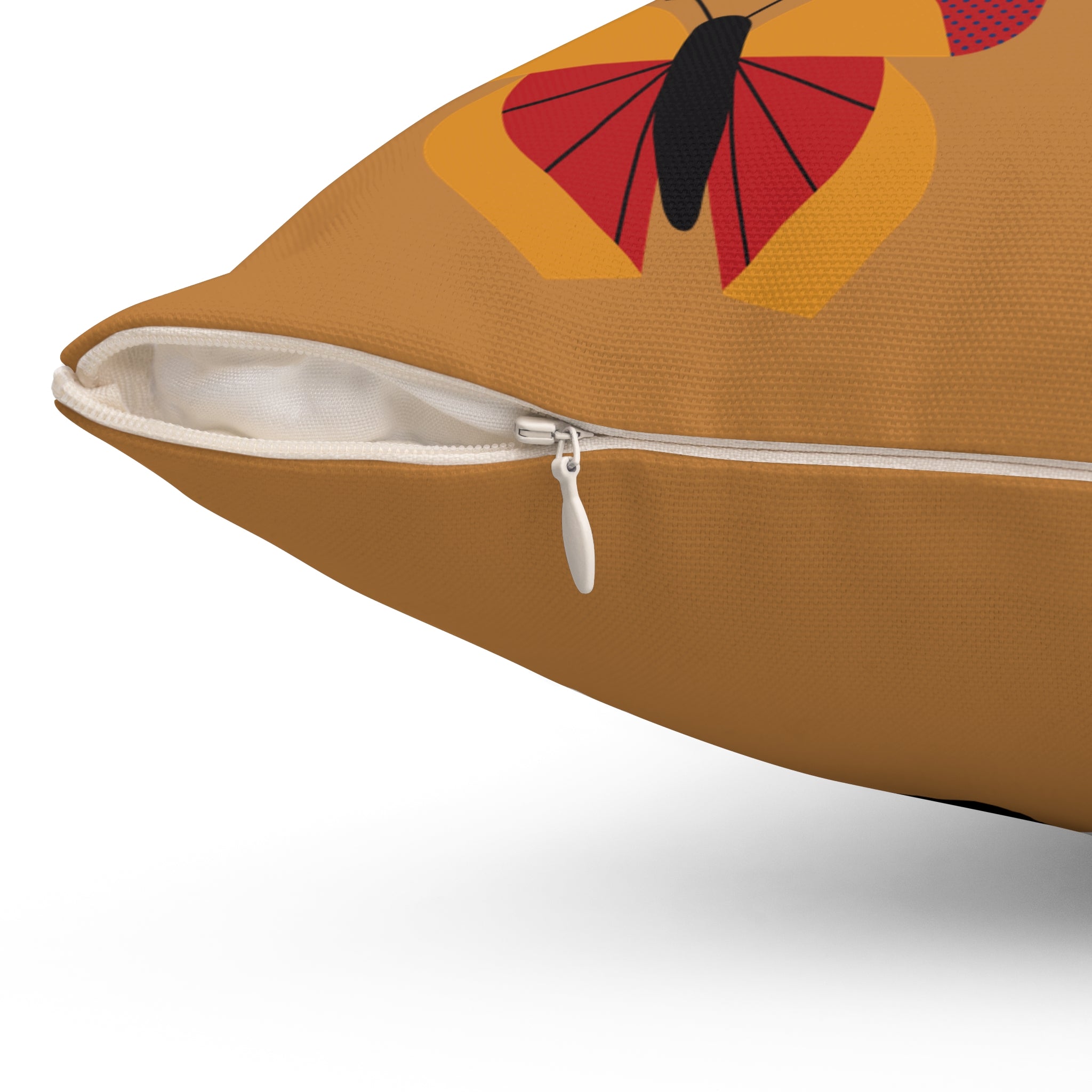 Set Yourself Free Butterfly Print Pillow - Decorative Square Cushion for Home Decor